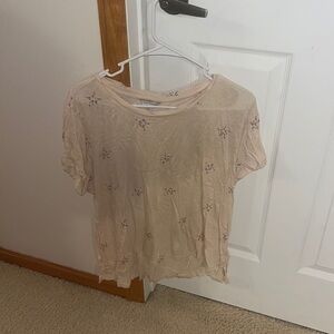 Lucky brand white and animal print stars.